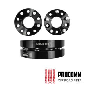 PROCOMM Wheel Spacers - Black - 5X150-110-25MM ( 4 pc ) -  LAND CRUISER 1998-2020
