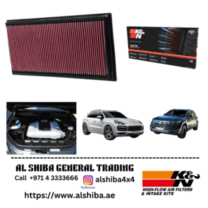 K&N Performance Engine Air Filter PORSCHE CAYENNE 2002-2019 V6 3.0L / 3.6L & V8 4.2L ( 2 PC Required ) / TOUREG 3.0L/3.6L / AUDI Q7