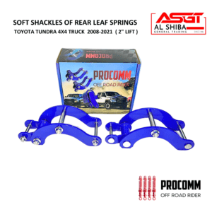 PROCOMM SOFT COMFORT G-SHACKLES OF REAR LEAF SPRINGS - FIT All - TUNDRA V8 5.7L 4X4 Truck 2008-2021