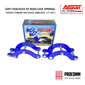 PROCOMM SOFT COMFORT G-SHACKLES OF REAR LEAF SPRINGS - FIT All - TUNDRA V8 5.7L 4X4 Truck 2008-2021