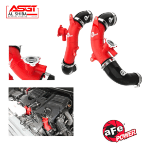 AFE BladeRunner 2.5 IN Aluminum Hot Charge Pipe Red - Toyota Land Cruiser (J300) 22-25 V6-3.4L (tt) Part Number 46-20558-R