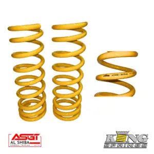 KING Springs Yellow Coil Springs Nissan Patrol Y62 - 2010 ON - 2" LIFT (300 Kgs Load )