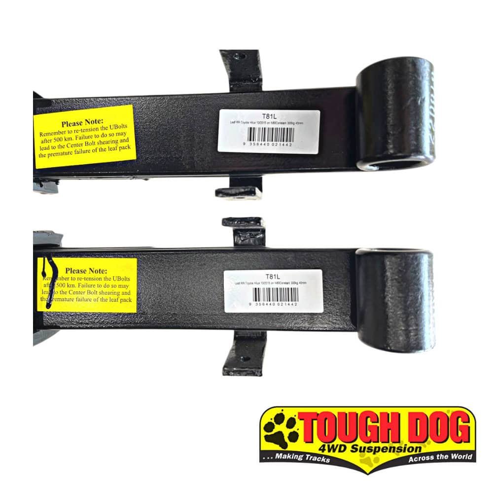 T81L - TOUGH DOG REAR LEAF SPRINGS TOYOTA HILUX 2016 on 4 - Al Shiba General Trading