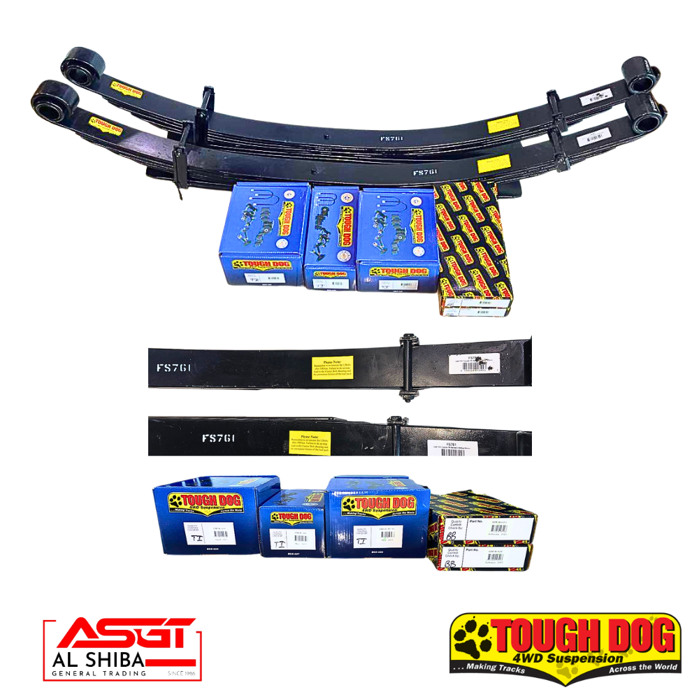 TOUGH DOG LEAF SPRINGS - TOYOTA LAND CRUISER 76 SERIES 2007ON 2 LIFT - Al Shiba General Trading