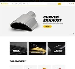 Curved exhaust pipe for automotive applications at Al Shiba General Trading, offering quality vehicl.