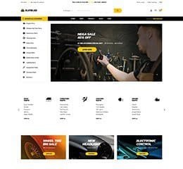 Al Shiba General Trading logo and storefront in Dubai, UAE, offering automotive parts and services.