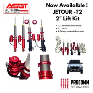 High-quality JETOUR-T2 2" Lift Kit for off-road vehicles with adjustable suspension.