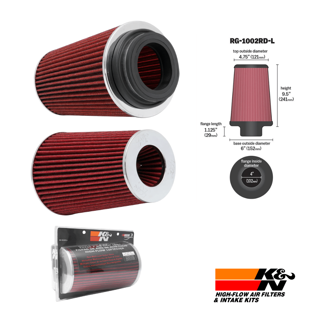 RG-1002RD KN UNIVERSAL AIR FILTERS 4 X 9 - Al Shiba General Trading