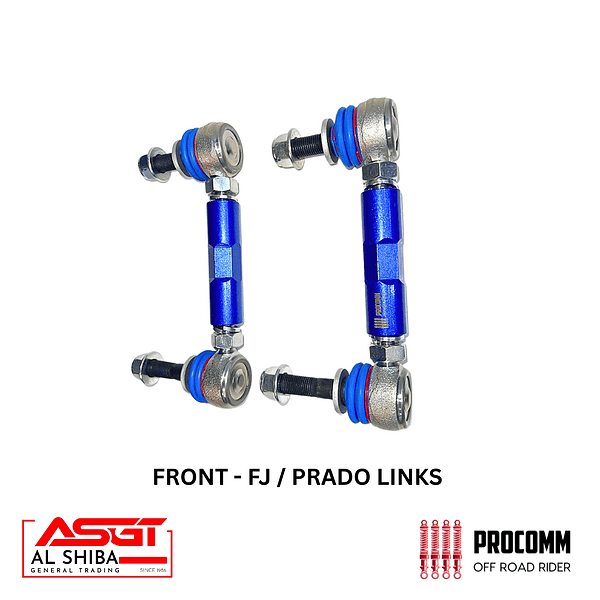 PROCOMM Adjustable Sway Bar Links – FJ CRUISER 2007-2023 / PRADO 150 – 2010 on – FRONT ONLY